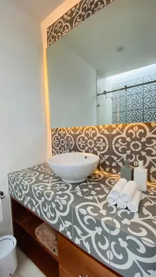 Un baño de Casa Sierra Negra