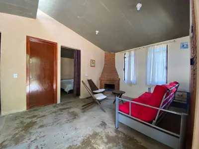Zona de estar de Cabaña Abigel