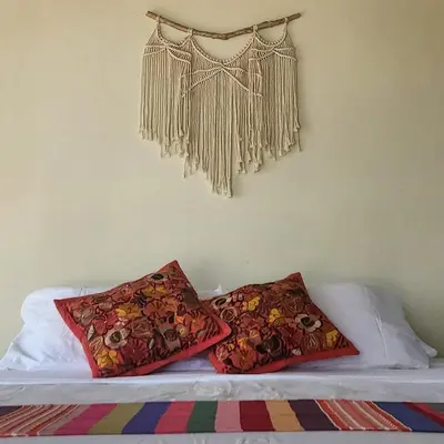 Cama o camas de una habitación en habitación en Casa Palma y Coco