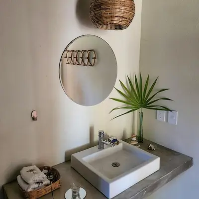 Un baño de habitación en Casa Palma y Coco