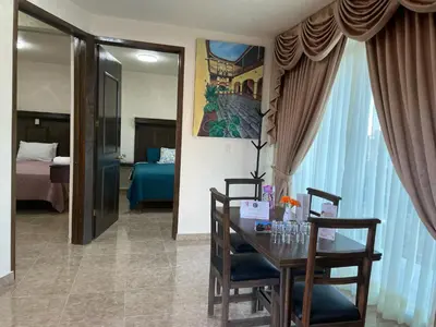 Cama o camas de una habitación en HOTEL OTOMI