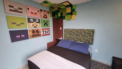 Cama o camas de una habitación en Departamento Zona Gamer Frente al Aeropuerto