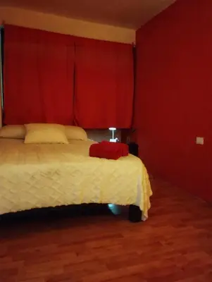 Cama o camas de una habitación en Posada Pantitlán