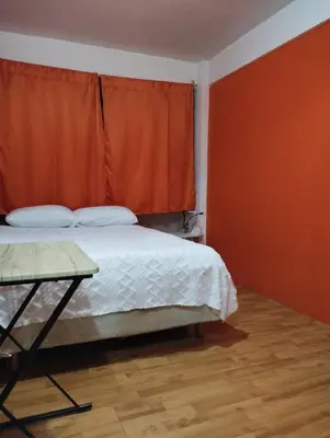 Cama o camas de una habitación en Posada Pantitlán