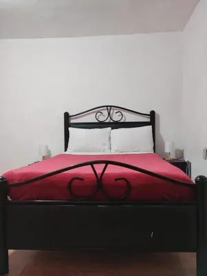Cama o camas de una habitación en Posada Pantitlán