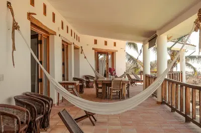 Un balcón o terraza de Casa de playa El Cortijo