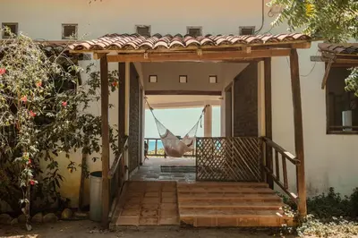 Un balcón o terraza de Casa de playa El Cortijo