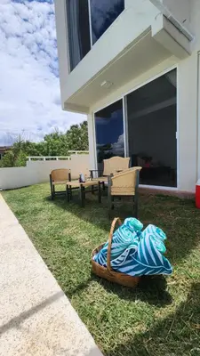 Jardín al aire libre en Casa de las Nubes