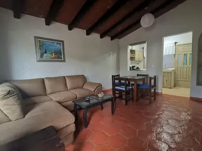 Zona de estar de Bungalow del trotamundos