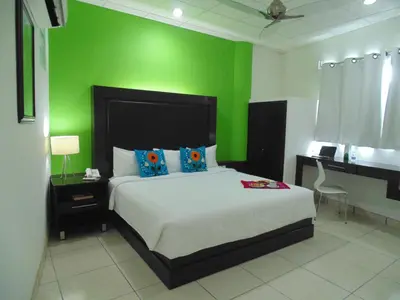 Cama o camas de una habitación en Chiapas Hotel Express, Tuxtla Gutierrez