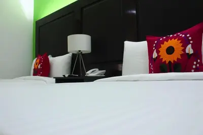 Cama o camas de una habitación en Chiapas Hotel Express, Tuxtla Gutierrez