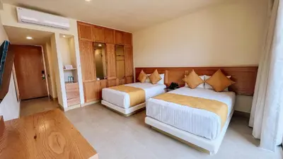 Cama o camas de una habitación en Xolatlaco Tepoztlán Hotel Boutique