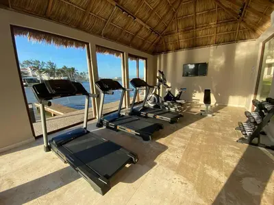 Gimnasio o instalaciones de fitness de Vista al Mar y Confort 3 Albercas Gym & Playa