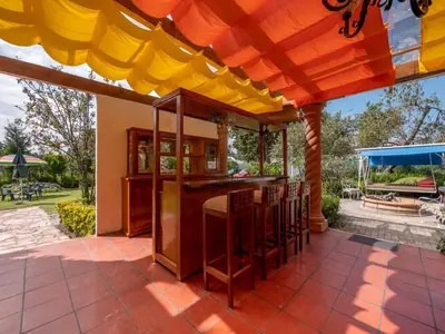 Plano de Cabañas Elsa María, Cabañas para Hospedaje con Alberca y Jardín de Eventos
