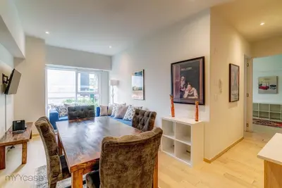 Zona de estar de Spacious & comfortable Apt. w/pool by mYYcasa P-2