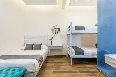 Cama o camas de una habitación en Casa Dos Lunas