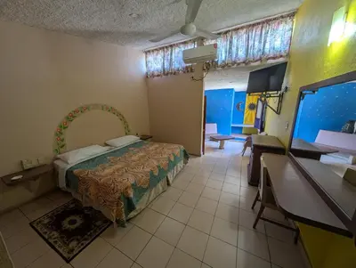 Cama o camas de una habitación en Hotel Hacienda Prom