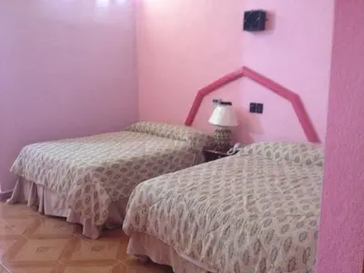 Cama o camas de una habitación en Hotel Hacienda Prom