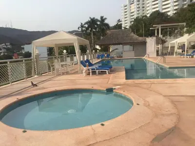 Piscina en o cerca de Cómodo departamento en Costa Azul.