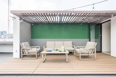 Zona de estar de New PH for 6, BBQ and amazing private roof terrace