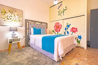 Cama o camas de una habitación en San Jerónimo Casa Oaxaca