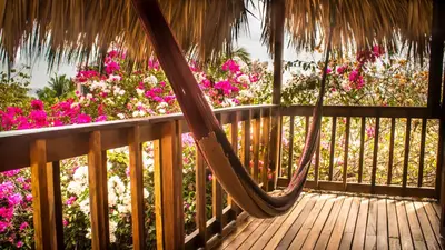 Un balcón o terraza de Las Cabañas Mágicas