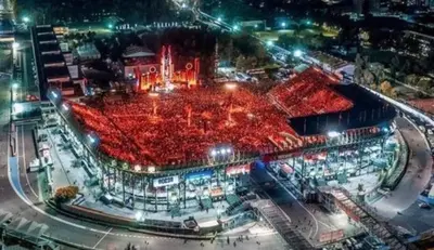 Departamento Foro Sol, Autódromo y Palacio de los deportes a vista de pájaro