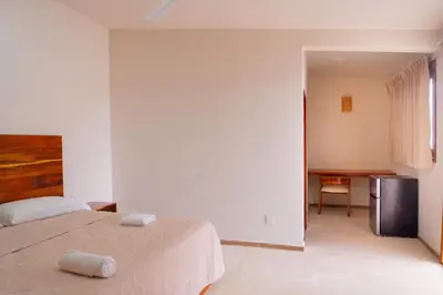 Cama o camas de una habitación en Casa Victoria Puerto Escondido Beach