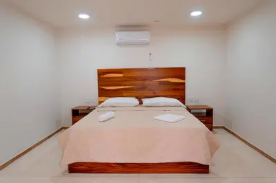 Cama o camas de una habitación en Casa Victoria Puerto Escondido Beach