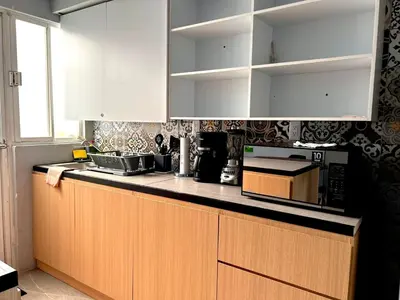 Una cocina o zona de cocina en Casa 2Tv & Netflix Angelópolis Anáhuac