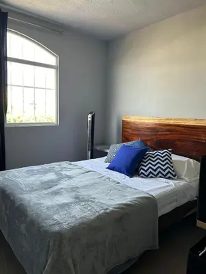 Cama o camas de una habitación en Casa 2Tv & Netflix Angelópolis Anáhuac