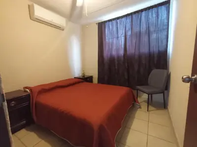 Cama o camas de una habitación en Casa Ixtlán Planta Baja