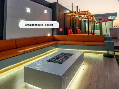 Zona de estar de New Loft with Sky Bar and Pools