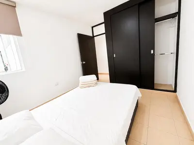 Cama o camas de una habitación en Departamento Lumina Sipeh Xalapa