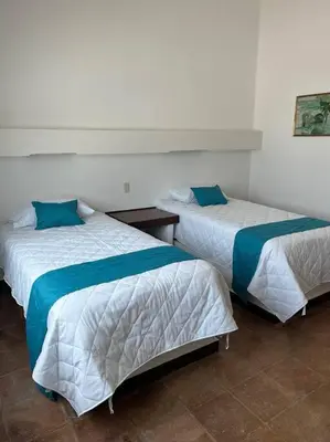 Cama o camas de una habitación en Moderna casa de 3 dormitorios con cama King size y vistas al horizonte de la piscina