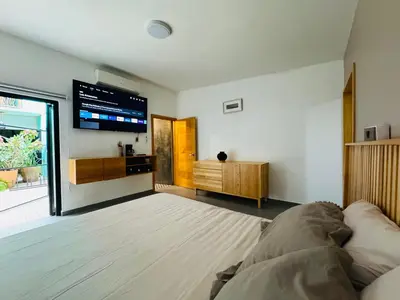 Cama o camas de una habitación en Departamento Mosso