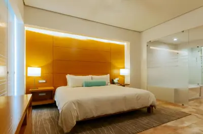 Cama o camas de una habitación en Palacio Mundo Imperial Riviera Diamante Acapulco All Inclusive