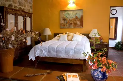 Cama o camas de una habitación en La Casa del Guamúchil