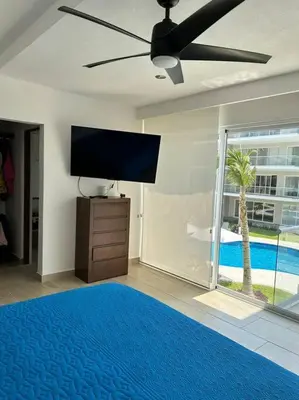 Una televisión o centro de entretenimiento en Vidamar Refugio Costero / Zona Diamante