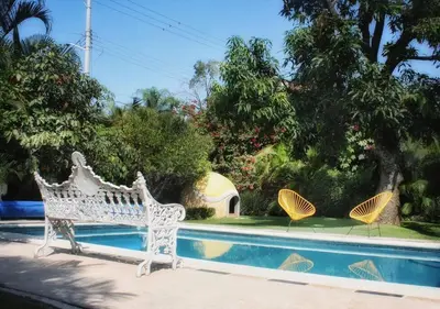 Piscina en o cerca de Casa Temazcal Cuernavaca - Con Alberca y Temazcal