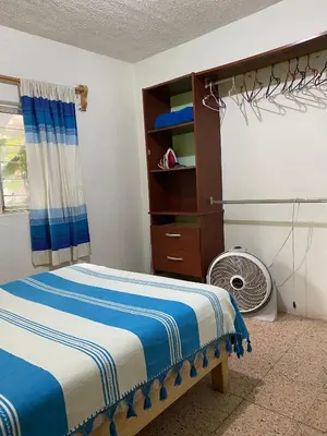 Cama o camas de una habitación en Casa Magro depto 1er piso para 6