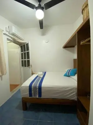 Cama o camas de una habitación en Casa de 3 recámaras en Bacocho