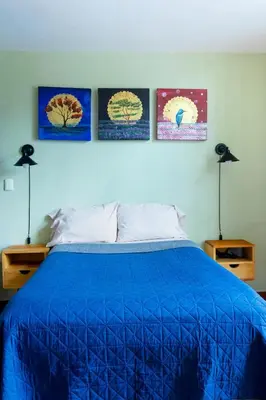 Cama o camas de una habitación en Casa Independencia Oaxaca, Loft histórico a 6 calles del zócalo con WiFi rápido
