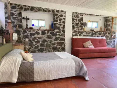 Zona de estar de Loft panorámico en Tepoztlan