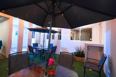 Zona de estar de Hermoso Apartamento para 2 personas, a 10 min en vehículo del Zócalo de Oaxaca