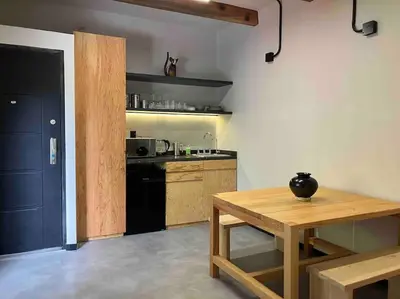 Una cocina o zona de cocina en Coyoacan historico, museo Frida.