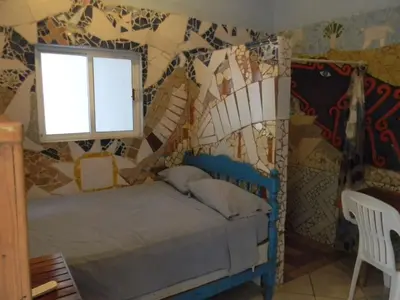 Cama o camas de una habitación en Casa Vista Al Mar - Iguana Room