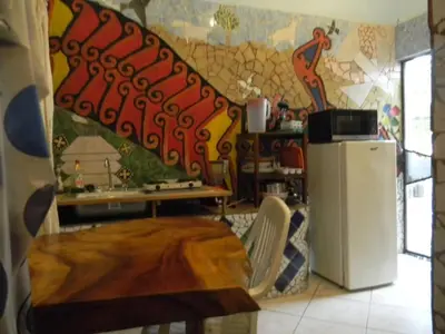 Una cocina o zona de cocina en Casa Vista Al Mar - Iguana Room