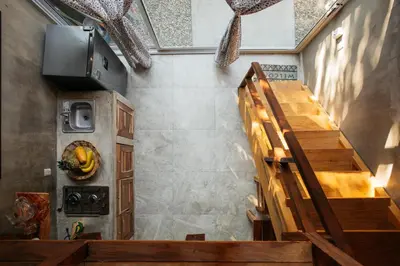 Una cocina o zona de cocina en Casa Wil, La punta de Zicatela with wifi starlink