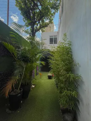 Jardín al aire libre en Casa palmera